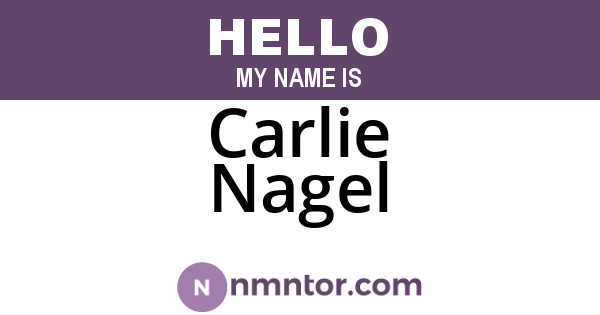 Carlie Nagel