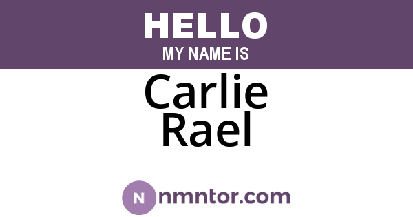 Carlie Rael