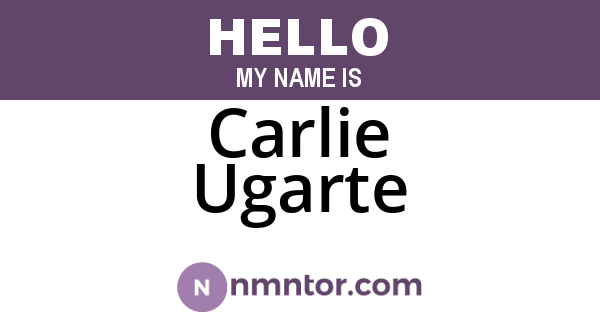Carlie Ugarte