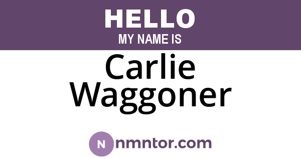 Carlie Waggoner