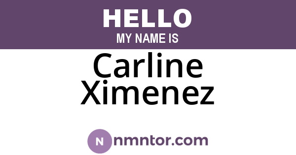 Carline Ximenez