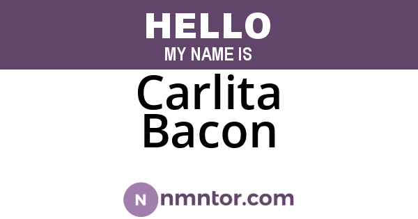 Carlita Bacon
