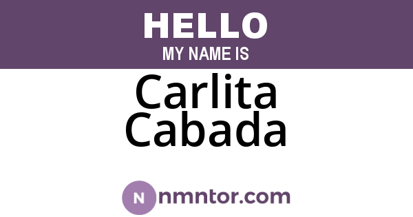 Carlita Cabada