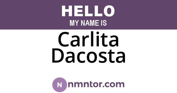 Carlita Dacosta