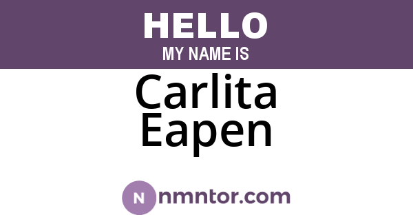 Carlita Eapen