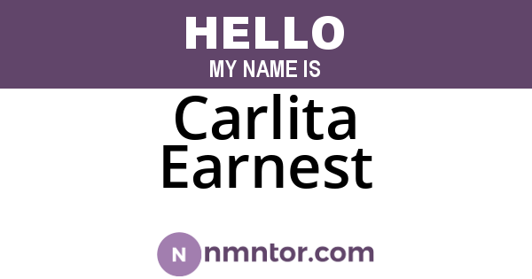 Carlita Earnest