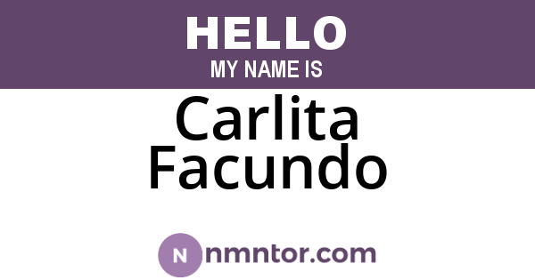 Carlita Facundo