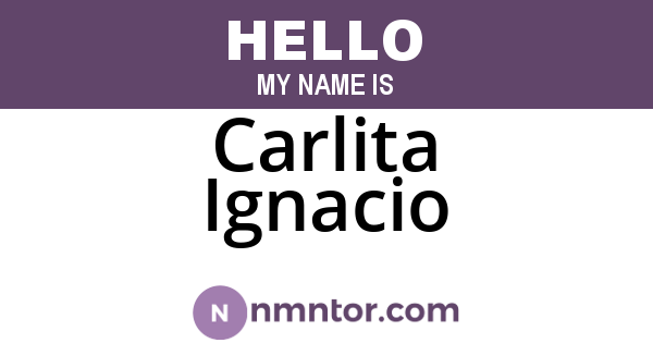Carlita Ignacio