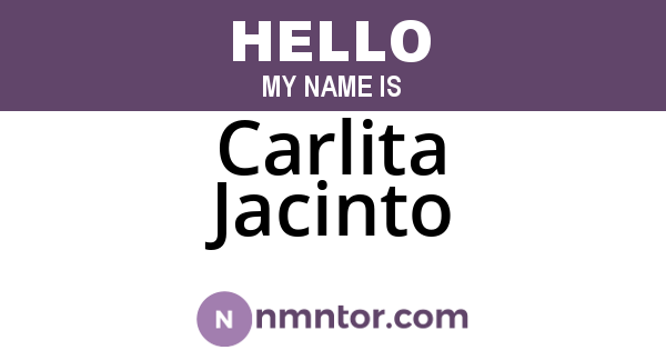 Carlita Jacinto