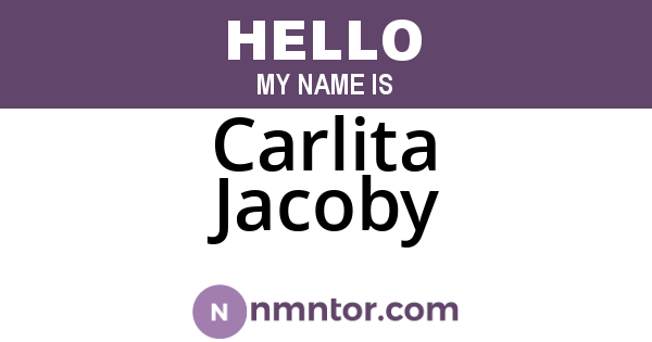 Carlita Jacoby