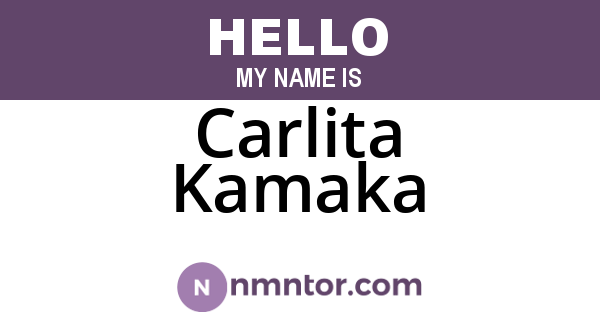 Carlita Kamaka