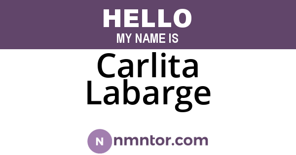 Carlita Labarge