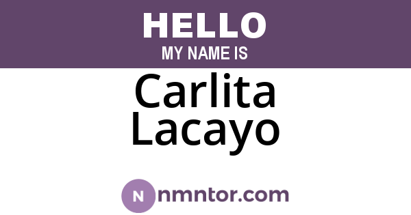 Carlita Lacayo