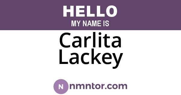 Carlita Lackey