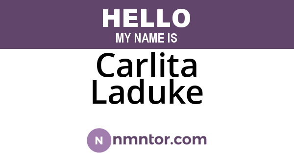 Carlita Laduke