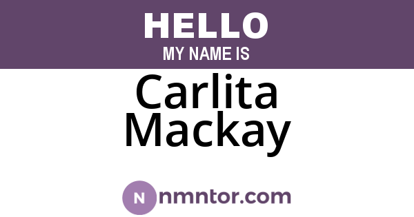 Carlita Mackay