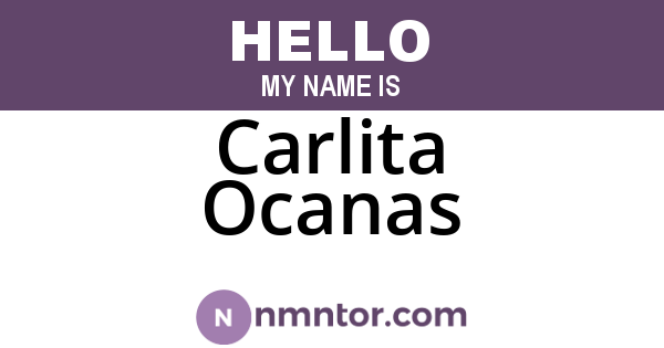 Carlita Ocanas