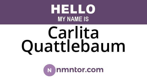 Carlita Quattlebaum