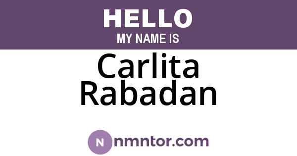 Carlita Rabadan