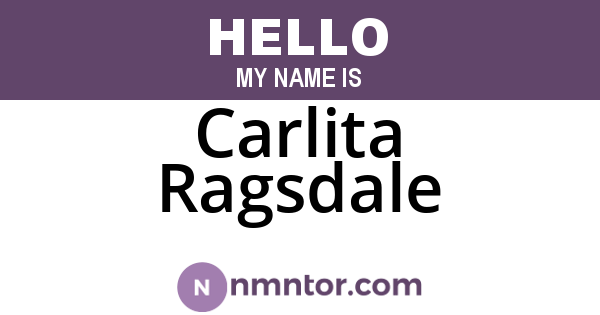 Carlita Ragsdale
