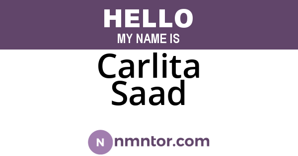 Carlita Saad