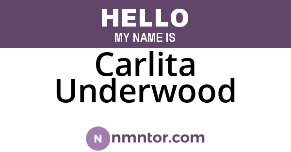 Carlita Underwood