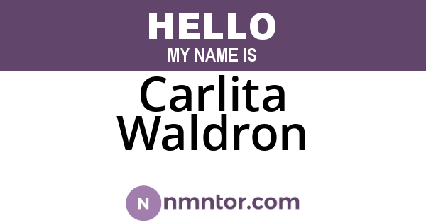 Carlita Waldron