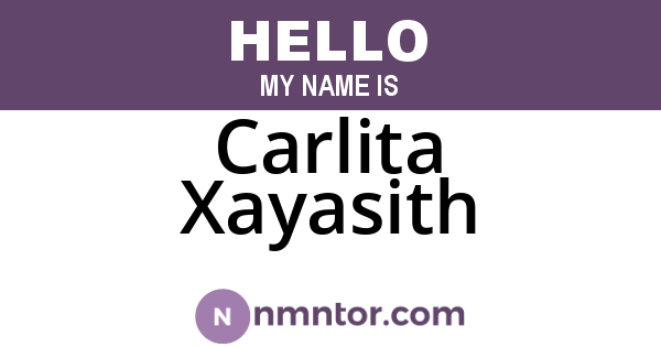 Carlita Xayasith