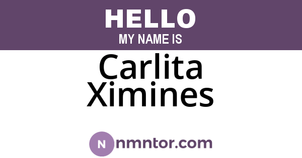 Carlita Ximines