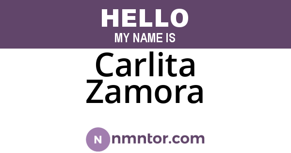 Carlita Zamora