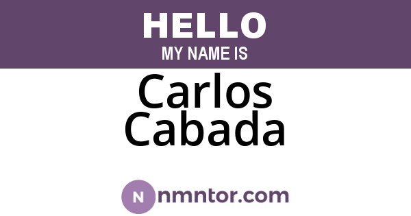 Carlos Cabada