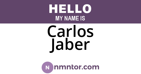 Carlos Jaber