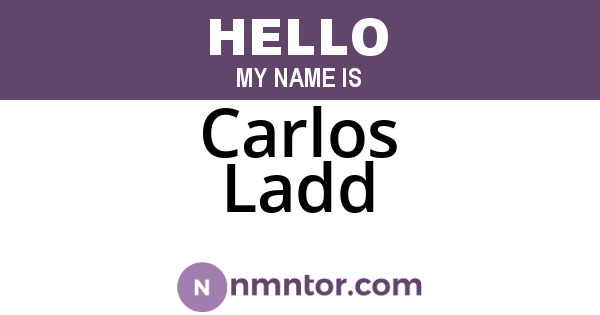 Carlos Ladd
