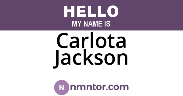 Carlota Jackson
