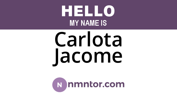 Carlota Jacome