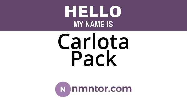 Carlota Pack
