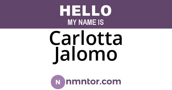 Carlotta Jalomo