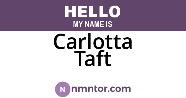 Carlotta Taft