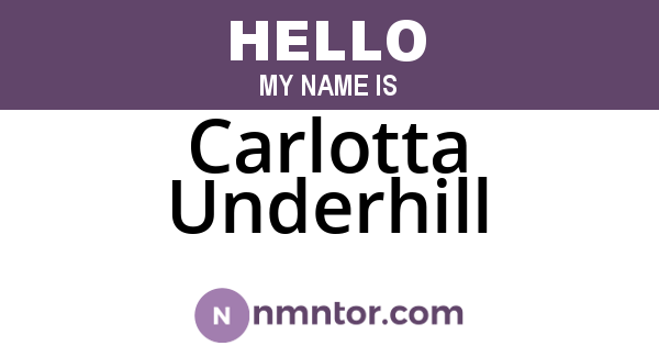Carlotta Underhill