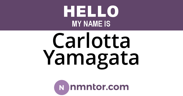 Carlotta Yamagata