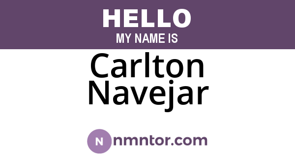 Carlton Navejar