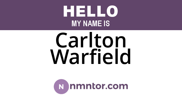 Carlton Warfield