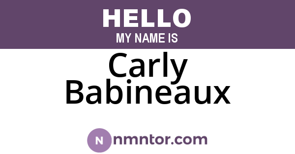 Carly Babineaux