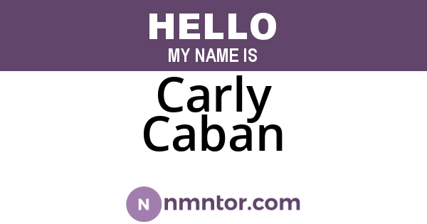 Carly Caban
