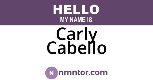 Carly Cabello