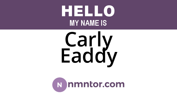 Carly Eaddy