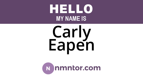 Carly Eapen