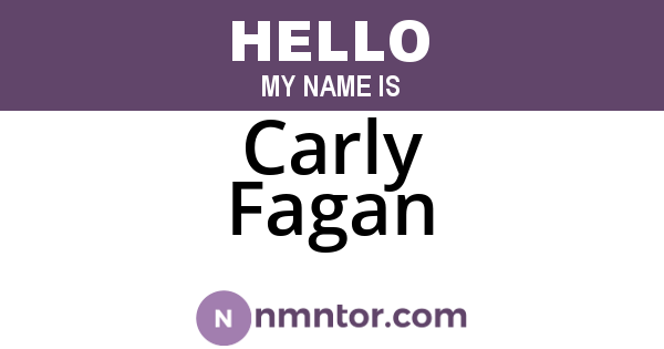 Carly Fagan