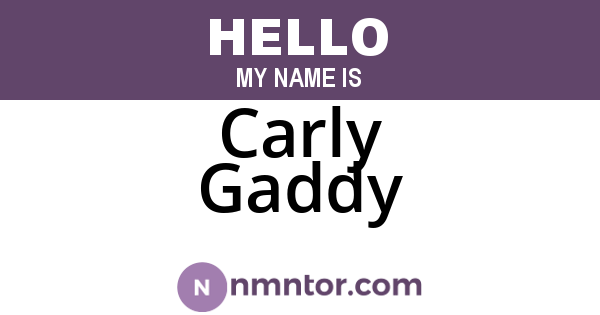 Carly Gaddy