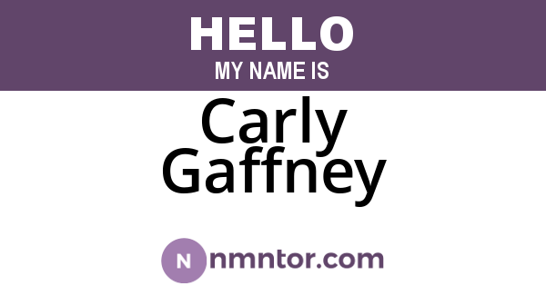 Carly Gaffney